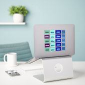 SOAP 従業員バラエティステッカーシート - 20枚 シール (デスク上のノートパソコン)