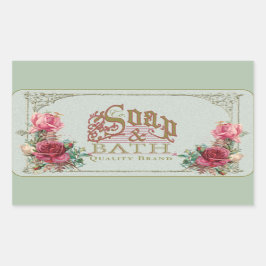 SOAP & BATH ～ステッカー 長方形シール