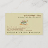 Soap Bath tub green bubble 名刺 (裏面)