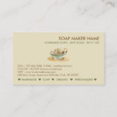 Soap bubbles Bathtub spa salon 名刺 (裏面)