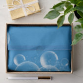 Soap Bubbles Blue 13 Decopageティッシュペーパー 薄葉紙 (ギフト)