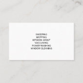 Soap Bubbles | Cleaning Services Icon 名刺 (裏面)