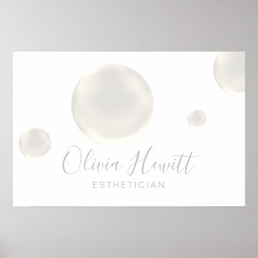 soap bubbles design ポスター (正面)