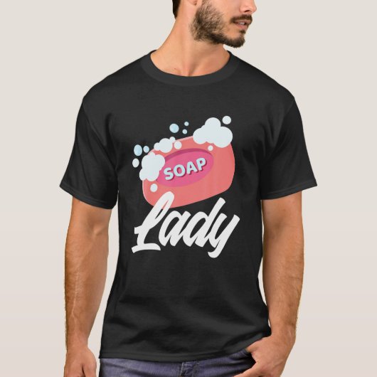 Soap Lady - Soapmakerおもしろい Gift Tシャツ (正面)
