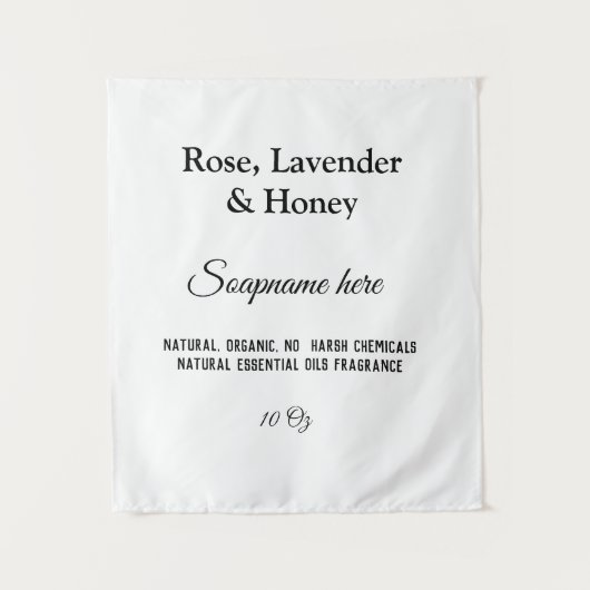 soap name weight webサイトの素材詳細q r タペストリー (正面)