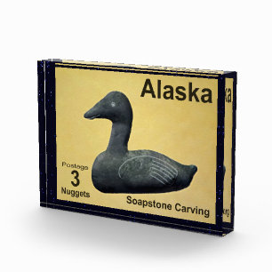 Soapstone Eider – アラスカ切手 フォトブロック