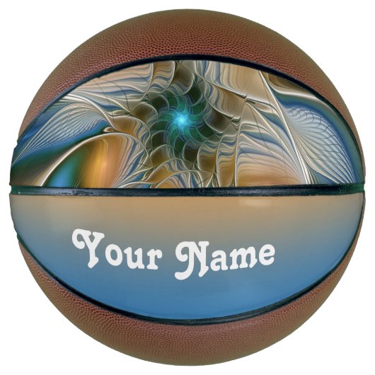 Soaring、抽象芸術ファンタジーフラクタル（青い名前） バスケットボール (正面)