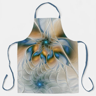 Soaring、抽象芸術ファンタジーFractal Art With Blue エプロン