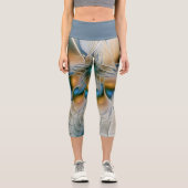 Soaring、抽象芸術ファンタジーFractal Art With Blue カプリレギンス (正面)