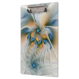 Soaring、抽象芸術ファンタジーFractal Art With Blue クリップボード