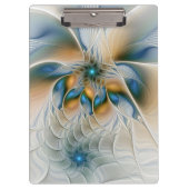 Soaring、抽象芸術ファンタジーFractal Art With Blue クリップボード (正面)