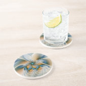 Soaring、抽象芸術ファンタジーFractal Art With Blue コースター (側面)