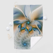 Soaring、抽象芸術ファンタジーFractal Art With Blue ゴルフタオル (インサイチュ)