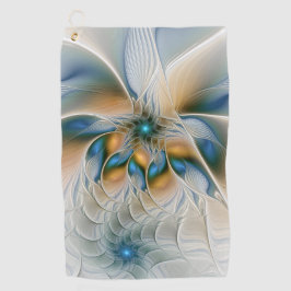 Soaring、抽象芸術ファンタジーFractal Art With Blue ゴルフタオル