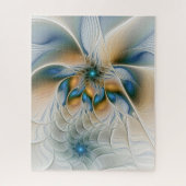 Soaring、抽象芸術ファンタジーFractal Art With Blue ジグソーパズル (縦)