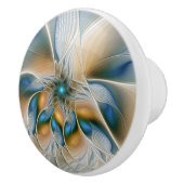 Soaring、抽象芸術ファンタジーFractal Art With Blue セラミックノブ (右)