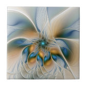 Soaring、抽象芸術ファンタジーFractal Art With Blue タイル (正面)