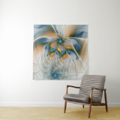 Soaring、抽象芸術ファンタジーFractal Art With Blue タペストリー (インサイチュ)