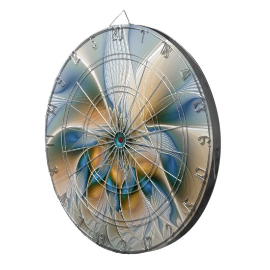 Soaring、抽象芸術ファンタジーFractal Art With Blue ダーツボード (正面右)