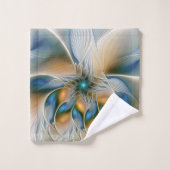 Soaring、抽象芸術ファンタジーFractal Art With Blue バスタオルセット (ウォッシュタオル)