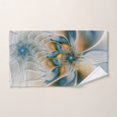 Soaring、抽象芸術ファンタジーFractal Art With Blue バスタオルセット (ハンドタオル)