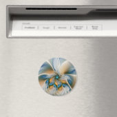 Soaring、抽象芸術ファンタジーFractal Art With Blue マグネット (インサイチュ (食洗機))