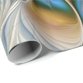 Soaring、抽象芸術ファンタジーFractal Art With Blue ラッピングペーパー (ロールコーナー)