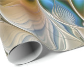 Soaring、抽象芸術ファンタジーFractal Art With Blue ラッピングペーパー (ロールコーナー)