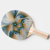 Soaring、抽象芸術ファンタジーFractal Art With Blue 卓球ラケット (横)