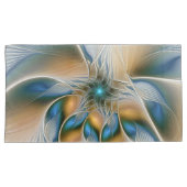 Soaring、抽象芸術ファンタジーFractal Art With Blue 枕カバー (正面右)