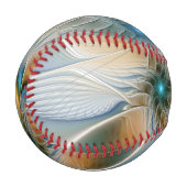 Soaring、抽象芸術ファンタジーFractal Art With Blue 野球ボール (正面左)