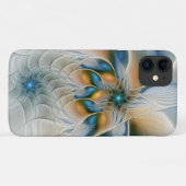 Soaring、抽象芸術ファンタジーFractal Art With Blue Case-Mate iPhoneケース (裏面(横))