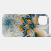 Soaring、抽象芸術ファンタジーFractal Art With Blue Case-Mate iPhoneケース (裏面 (横))