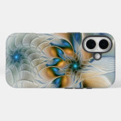 Soaring、抽象芸術ファンタジーFractal Art With Blue Case-Mate iPhoneケース (裏面 (横))