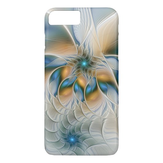 Soaring、抽象芸術ファンタジーFractal Art With Blue Case-Mate iPhoneケース (裏面)