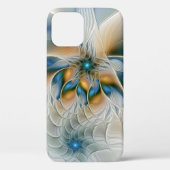 Soaring、抽象芸術ファンタジーFractal Art With Blue Case-Mate iPhoneケース (裏面)