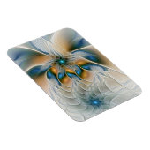 Soaring, Abstract Fantasy Fractal Art With Blue マグネット (右側)