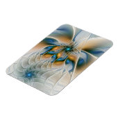 Soaring, Abstract Fantasy Fractal Art With Blue マグネット (左側)