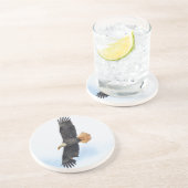 Soaring Bald Eagle Wildifeフォトアート コースター (側面)