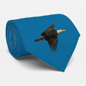 Soaring Bald Eagle Wildifeフォトアート ネクタイ (ロール)
