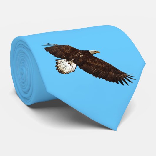Soaring Bald Eagle Wildifeフォトアート ネクタイ (ロール)