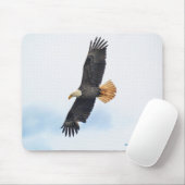 Soaring Bald Eagle Wildifeフォトアート マウスパッド (マウス)