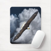 Soaring Bald Eagle Wildife写真5 マウスパッド (マウス)
