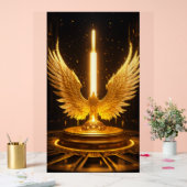 Soaring Crystal Eagle：トランスフの力を受け入れる アクリルサイン (ウェディング)