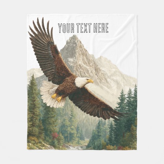 Soaring Eagle フリースブランケット (正面)