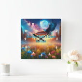  soaring Eagle's Dawn Horizon スクエア壁時計 (ホーム)