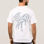 Soaring Freedom Eagle - 威厳のある Flight T-Shirt Tシャツ (裏面)
