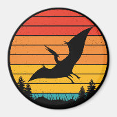 Soaring Sunset with a Pterodactyl マグネット (正面)