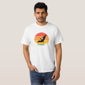 Soaring Sunset with a Pterodactyl Tシャツ (正面フル)