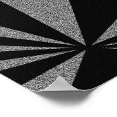 Soaring Woman – フェミニストブラック&ホワイトのグラフィックアート ポスター (角)